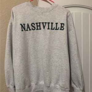Nashville Graphic Gray Sweatshirt